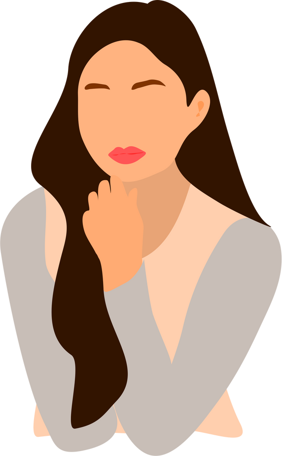 Block lady Illustration